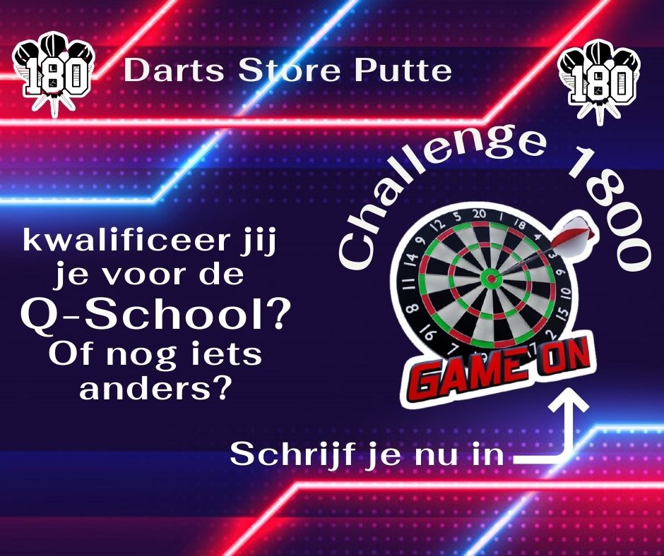 Info en rangschikking Darts Challenge 1800 2.0 Road to QSchool 2023
